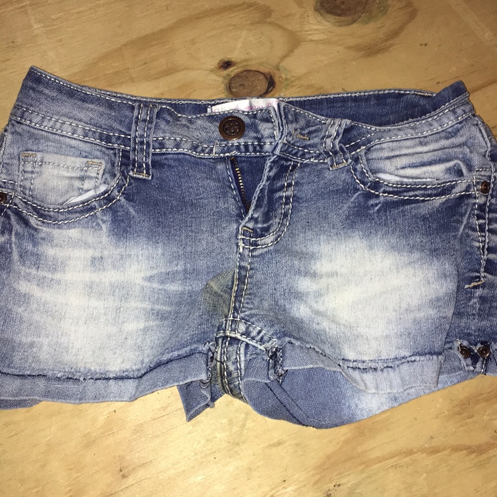 Blue jean shorts